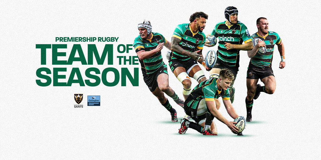 Five Saints named in Premiership Rugby Team of the Season | Northampton ...
